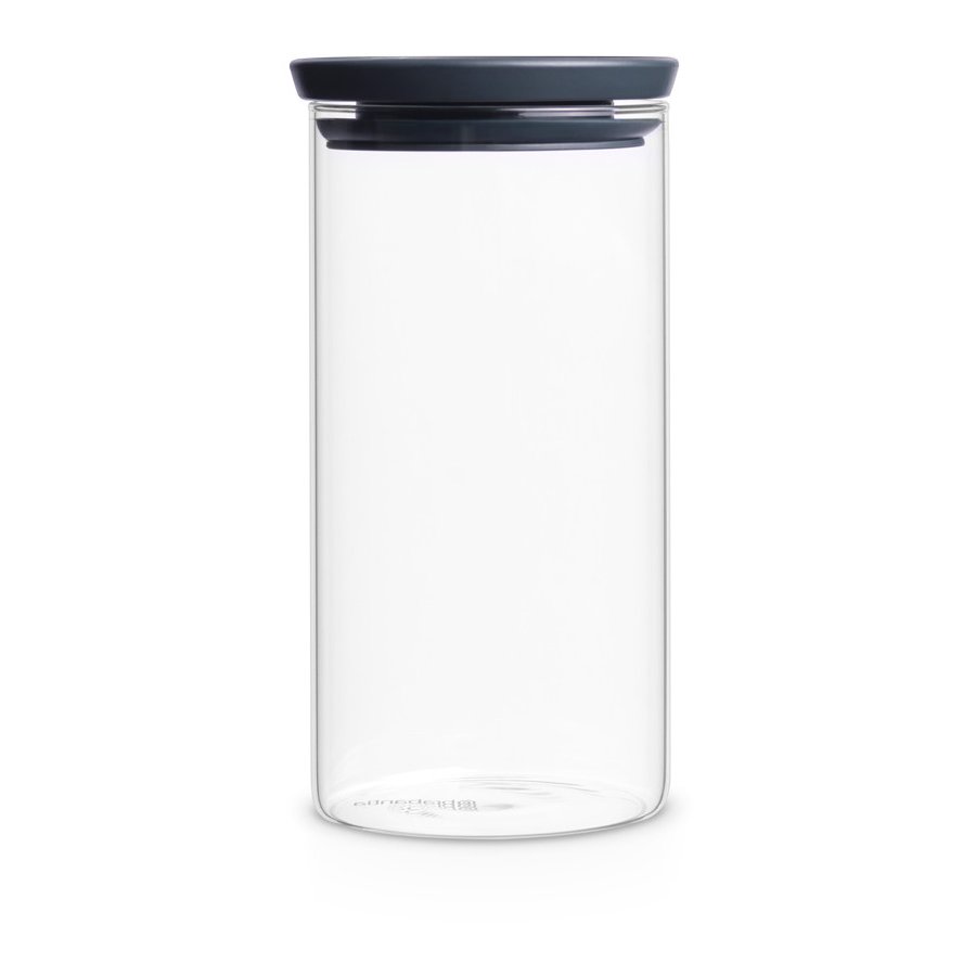 Brabantia Tasty Opbevaringsglas Stabelbart 1,1 L, Mrkegr