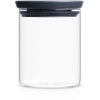 Brabantia Tasty Opbevaringsglas Stabelbart 0,7 L, Mrkegr