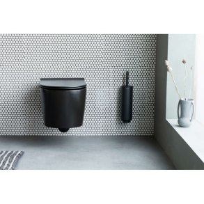 Brabantia Mindset Toiletbørste m. Holder, Mineral Infinite Grey