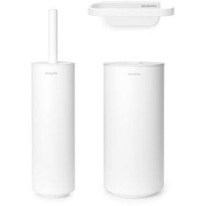 Brabantia Mindset Toilettilbehrsst 3 Dele, Mineral Fresh White