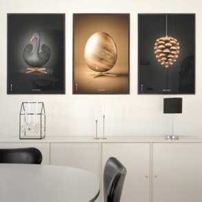Brainchild Ægget Figuren Plakat 50x70 cm, Brun