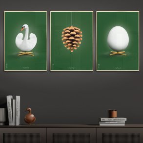 Brainchild Svanen Plakat 50x70 cm, Grøn