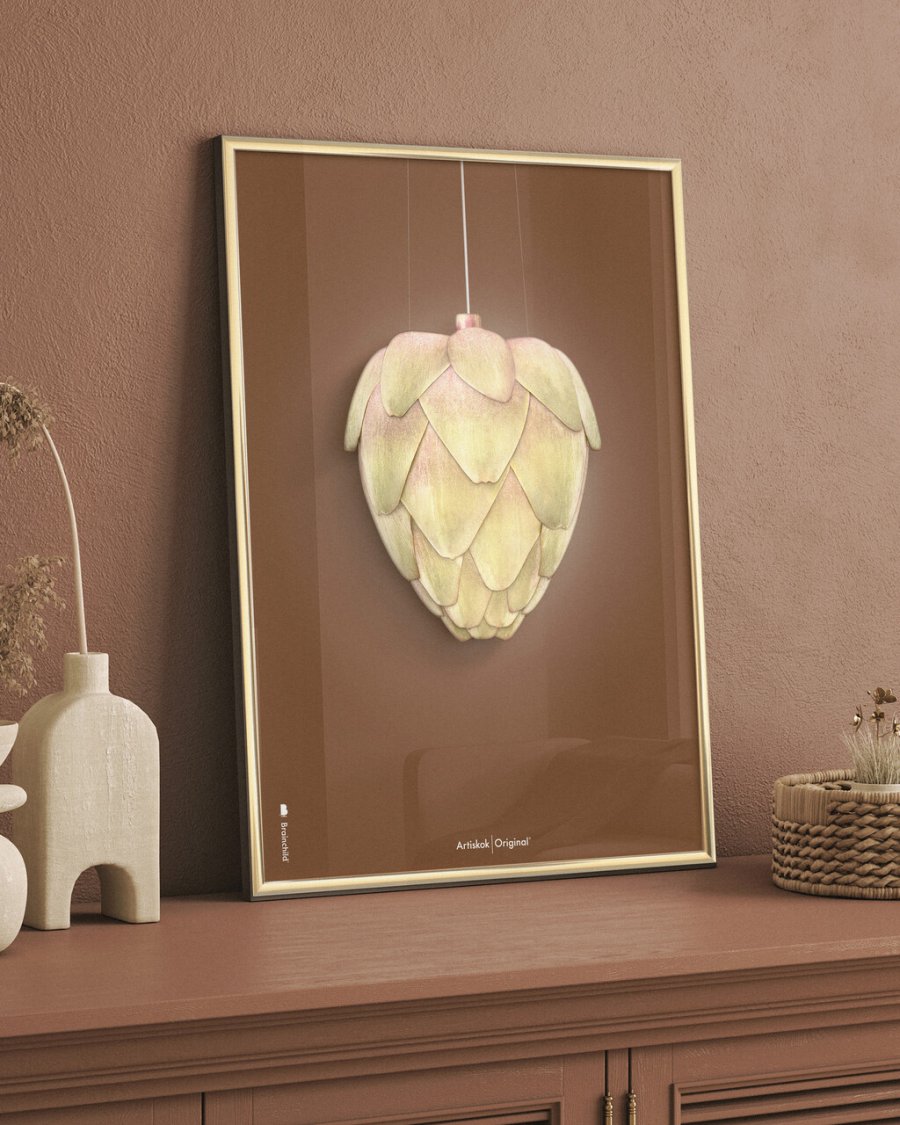 Brainchild Artichoke Poster 70x100 cm, Braun