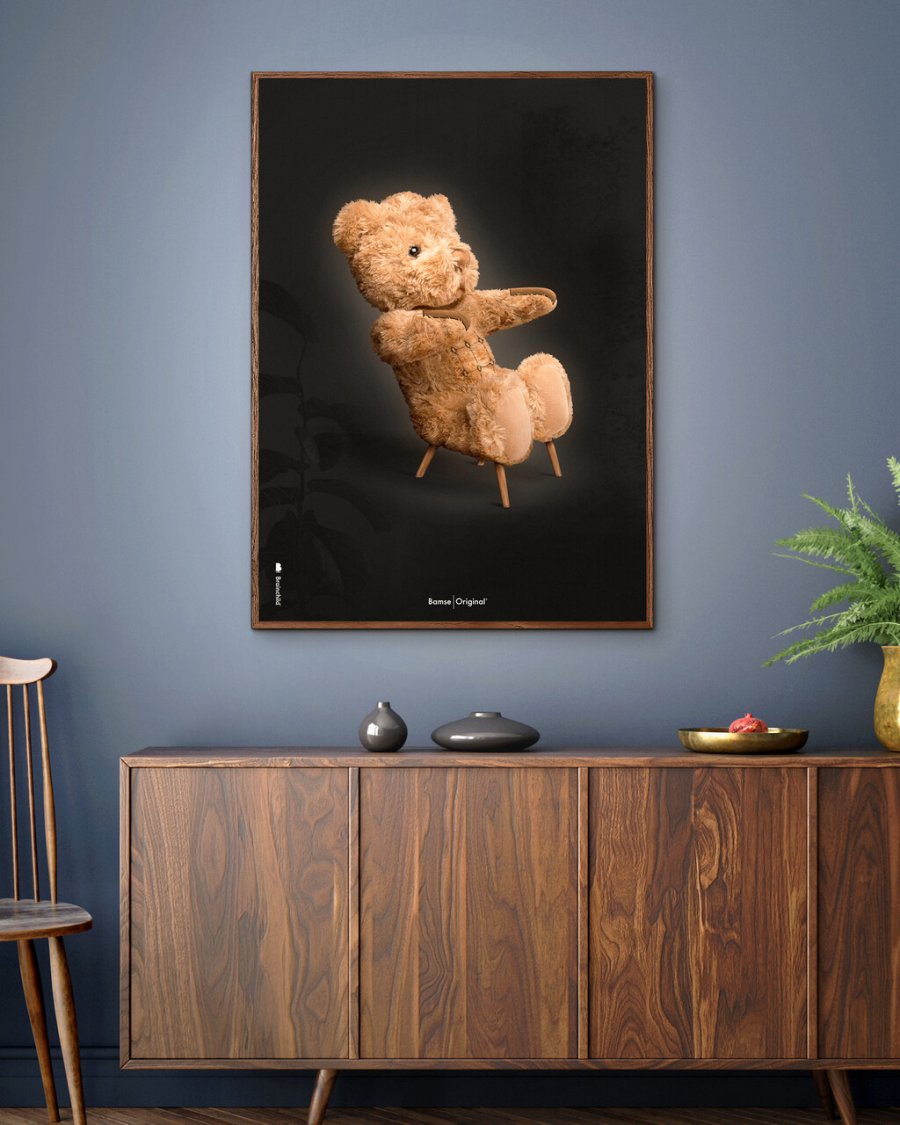 Brainchild The Teddybear Poster 30x40 cm, Schwarz