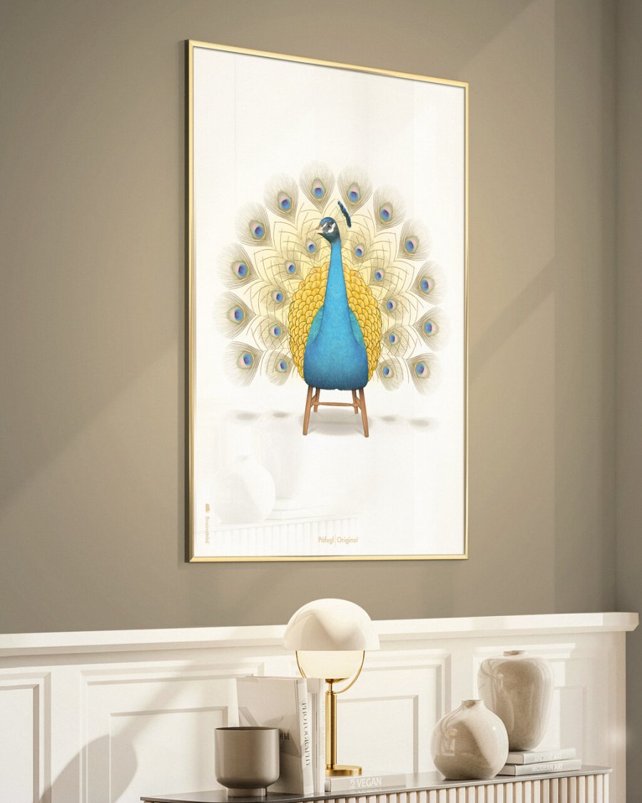 Brainchild Peacock Poster 50x70 cm, Wei