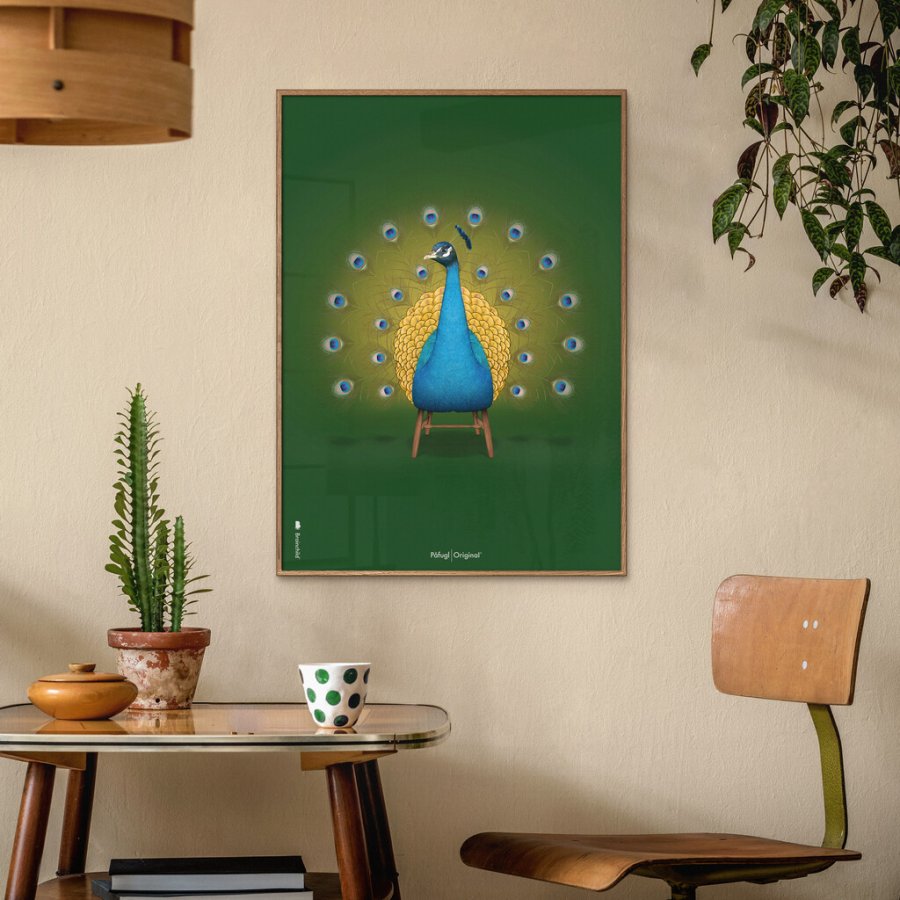 Brainchild Peacock Poster 50x70 cm, Grn