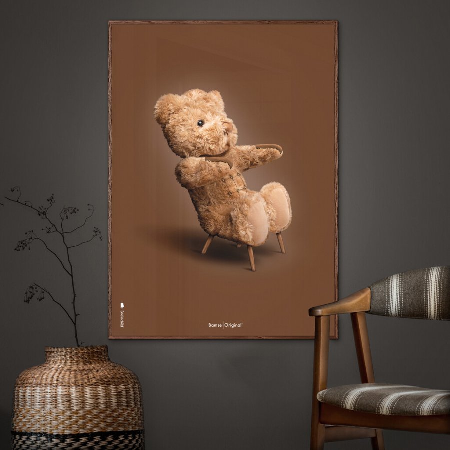 Brainchild The Teddybear Poster 30x40 cm, Braun