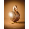 Brainchild The Swan Figure Poster A5, Braun