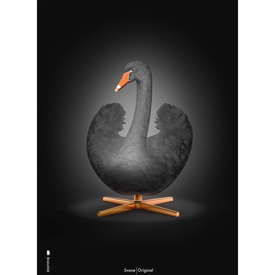 Brainchild Black The Swan Poster A5, Schwarz