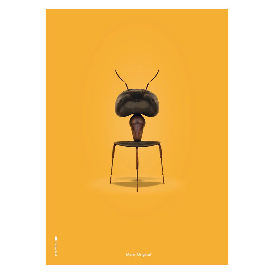 Brainchild The Ant Poster A5, Gelb