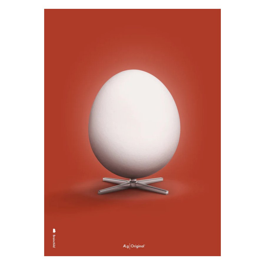 Brainchild The Egg Poster A5, Rot