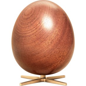 Brainchild The Egg-Figur 10 cm, Mahagoni/Messing