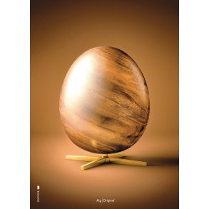 Brainchild Ægget Figuren Plakat 50x70 cm, Brun