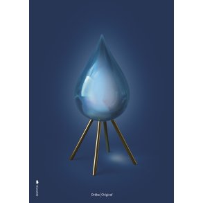Brainchild The Drop Poster 50x70 cm, Dunkelblau