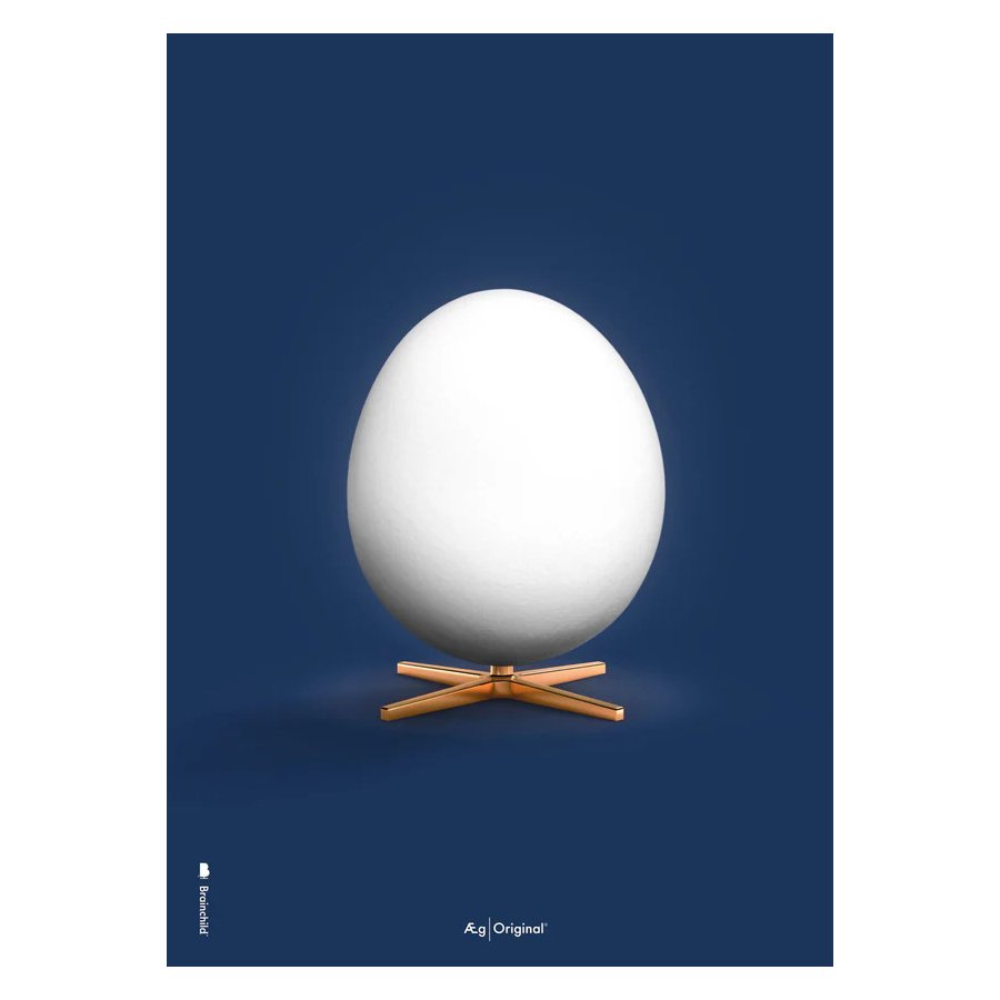 Brainchild The Egg Poster A5, Dunkelblau