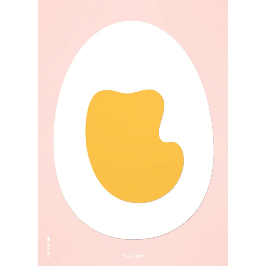 Brainchild The Egg Büroklammer-Poster A5, Rosa