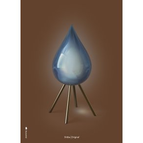 Brainchild The Drop Poster 30x40 cm, Braun