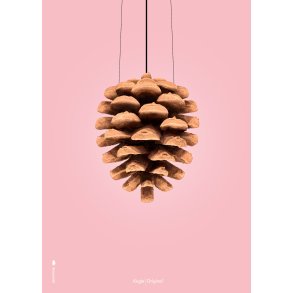Brainchild The Pinecone Poster 30x40 cm, Rosa
