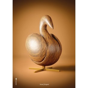 Brainchild The Swan-Figur Poster 30x40 cm, Braun