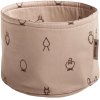 Brainchild Brotkorb, 20 cm, Beige mit brauner Stickerei