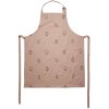 Brainchild Schrze, Beige mit brauner Stickerei