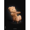 Brainchild Bamse Plakat A5, Sort