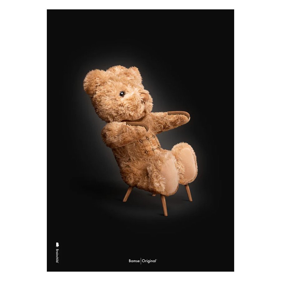 Brainchild Bamse Plakat A5, Sort