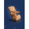 Brainchild Bamse Plakat A5, Mrkebl