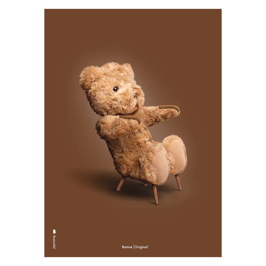 Brainchild Teddybär Poster A5, Braun