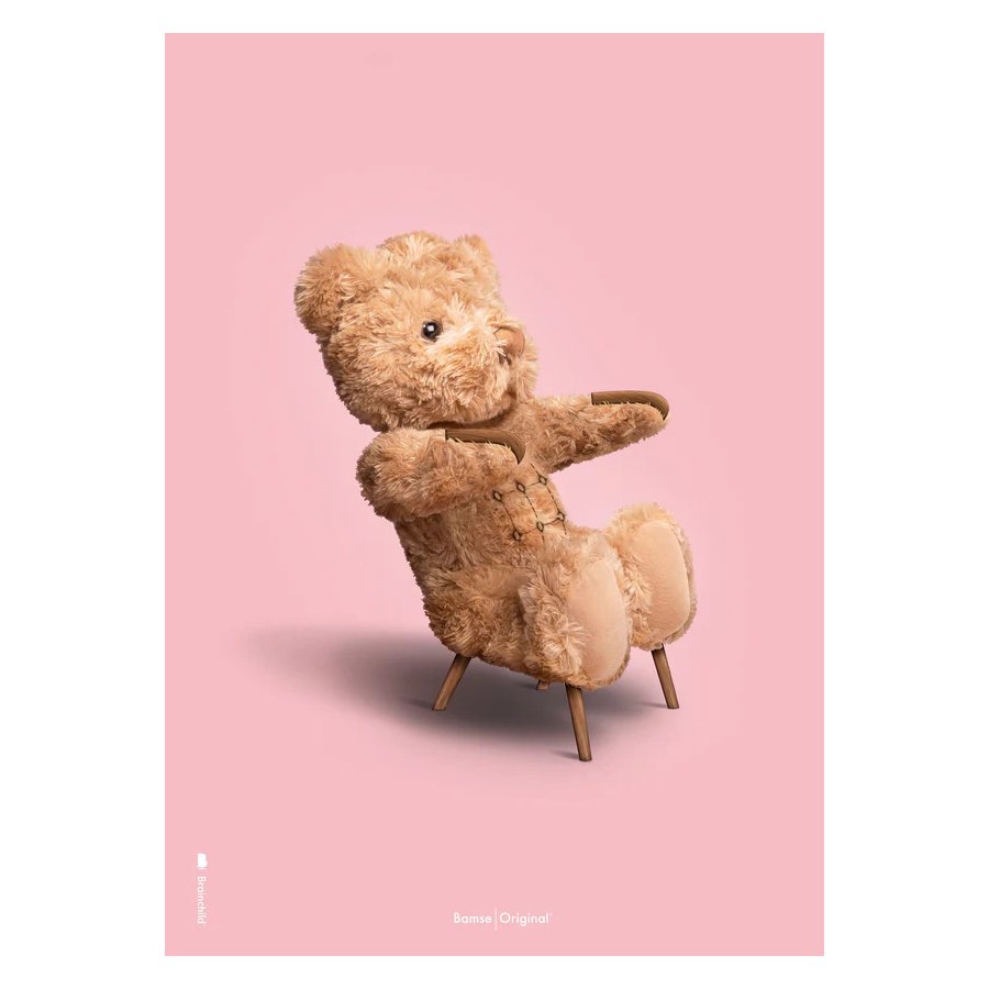 Brainchild Bamse Plakat A5, Rosa