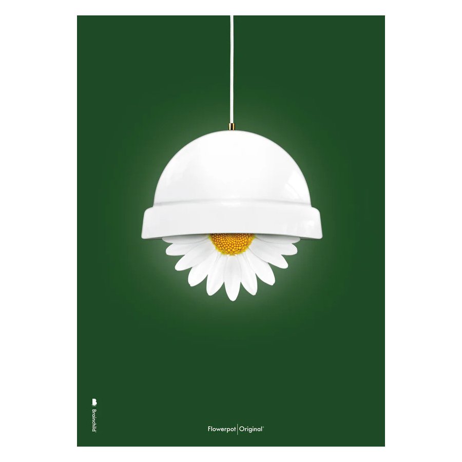 Brainchild Flowerpot Plakat A5, Grn