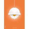 Brainchild Flowerpot Plakat A5, Orange