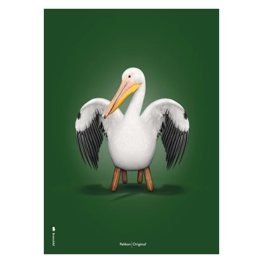 Brainchild Pelikan Plakat A5, Grn