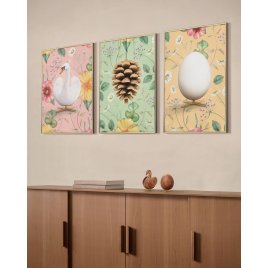 Brainchild Flora gget Plakat 50x70 cm, Gul