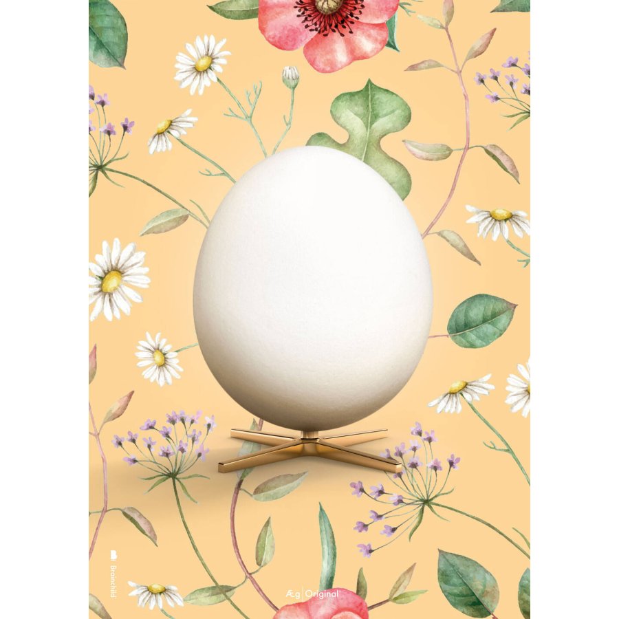 Brainchild Flora The Egg Poster 30x40 cm, Gelb