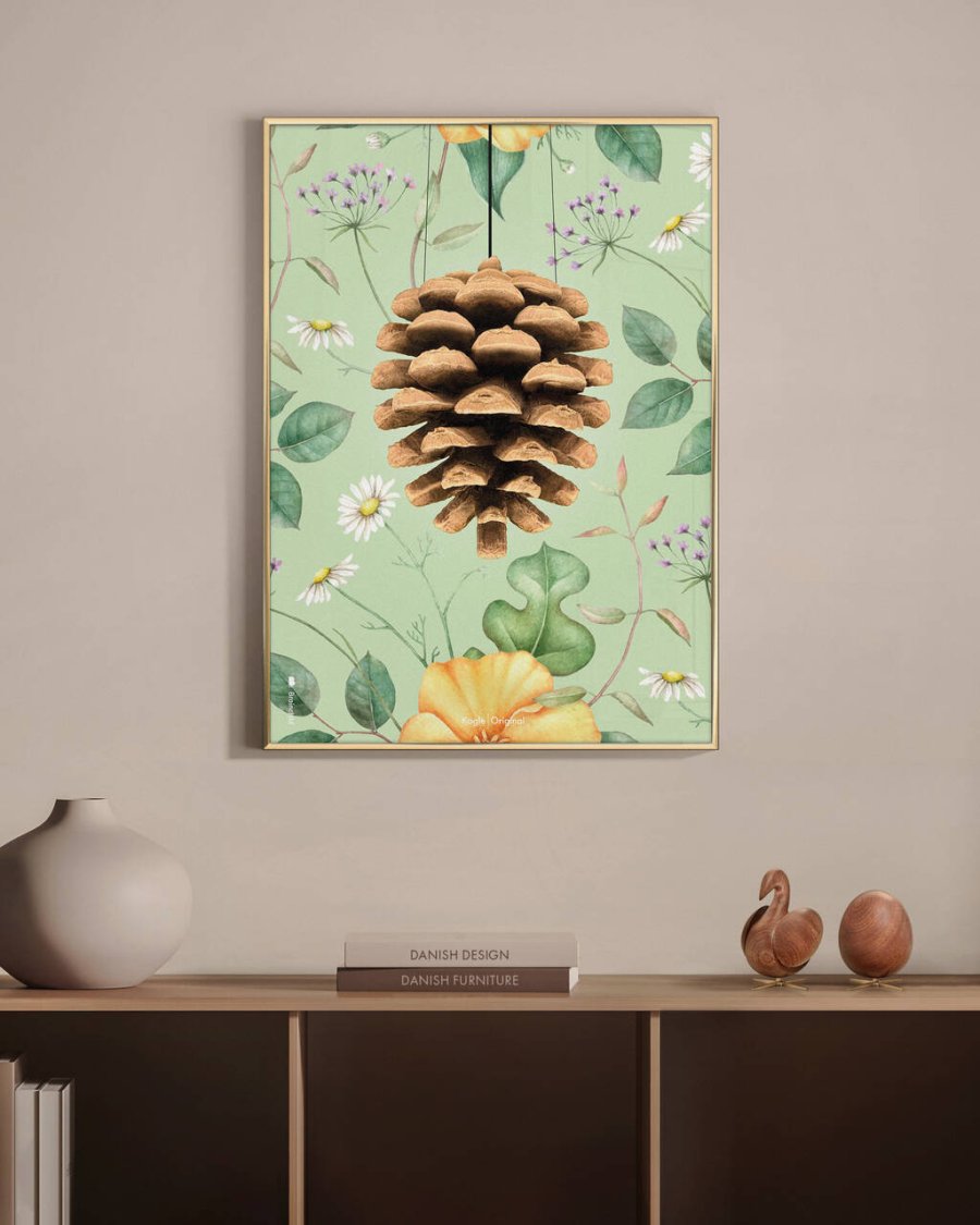 Brainchild Flora The Pinecone Poster 50x70 cm, Grn