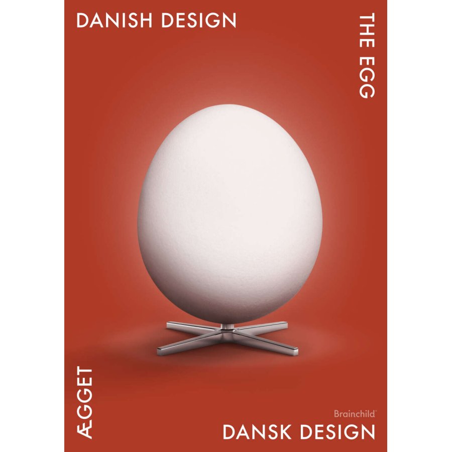 Brainchild Danish Design gget Plakat A5, Rd