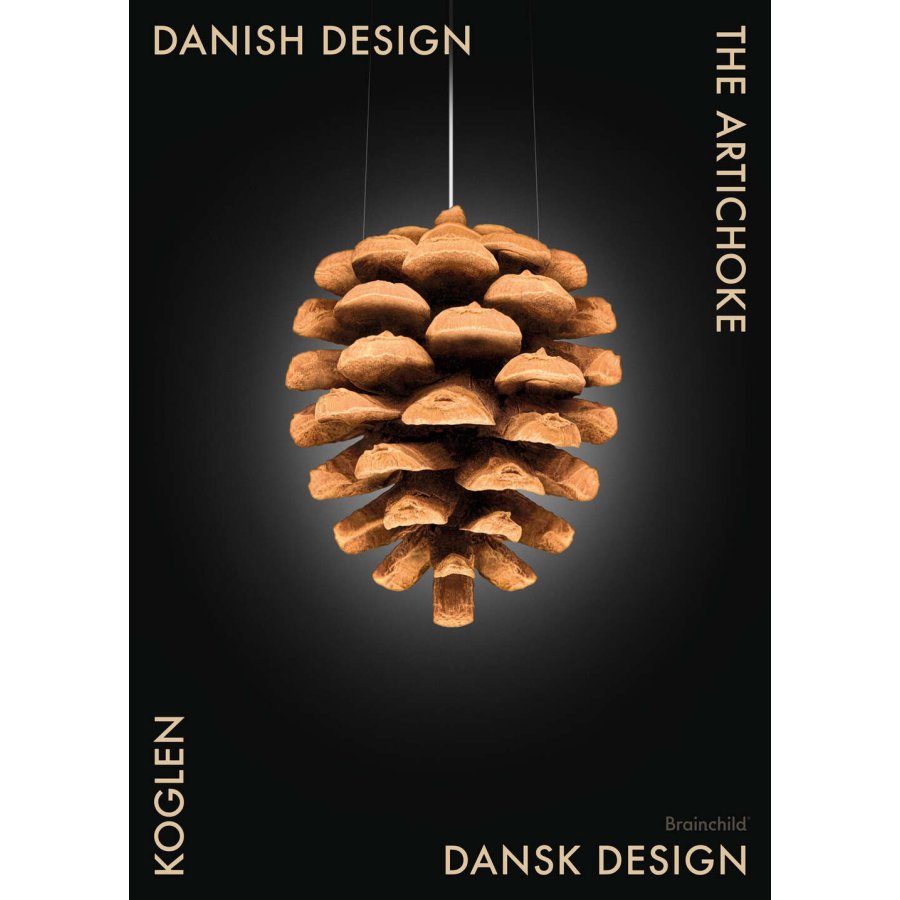 Brainchild Danish Design Koglen Plakat A5, Sort