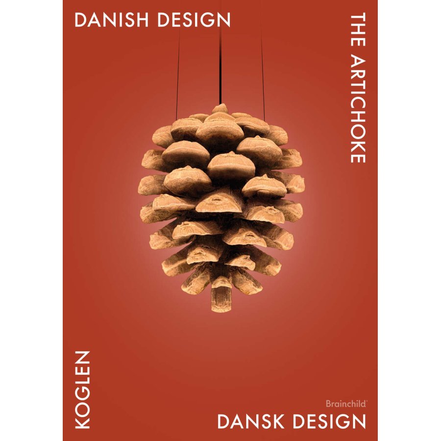 Brainchild Danish Design Koglen Plakat 30x40 cm, Rd