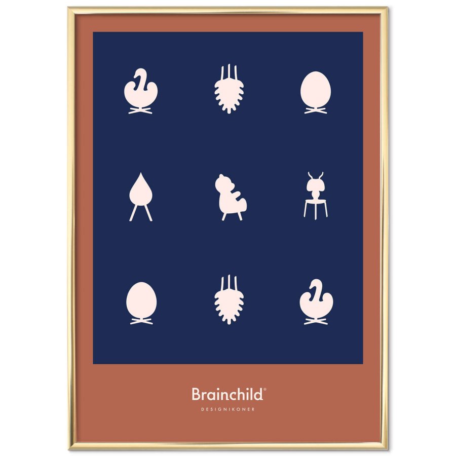 Brainchild Designikoner Plakat A5, Bl