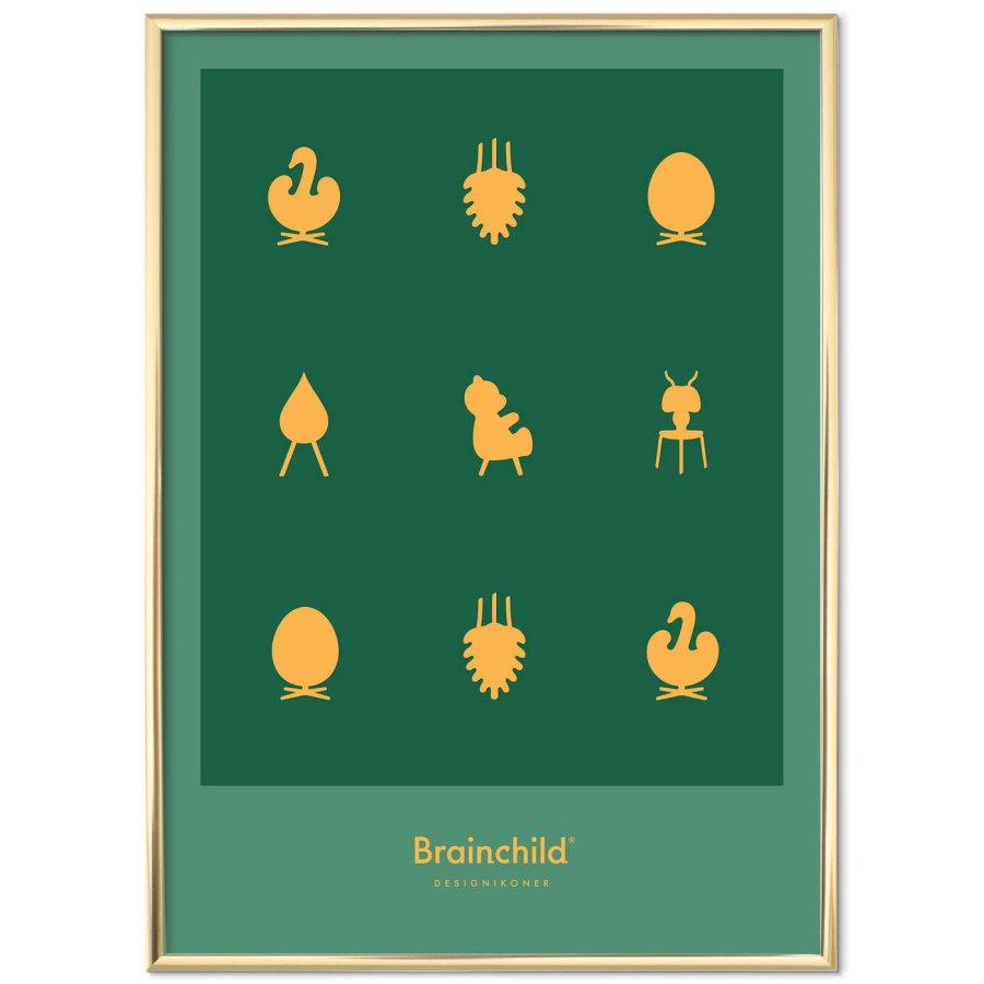 Brainchild Designikoner Plakat A5, Grn