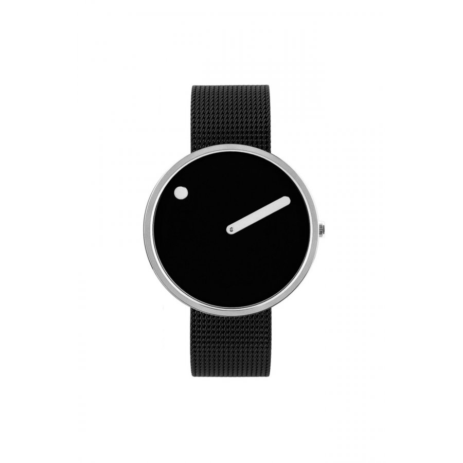 Picto Armbndsur 40mm Sort Lnke, Stl/Sort