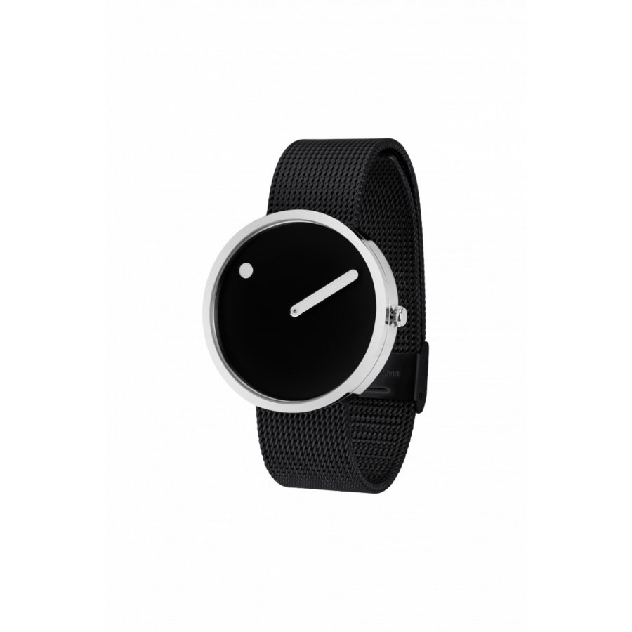 Picto Armbndsur 40mm Sort Lnke, Stl/Sort