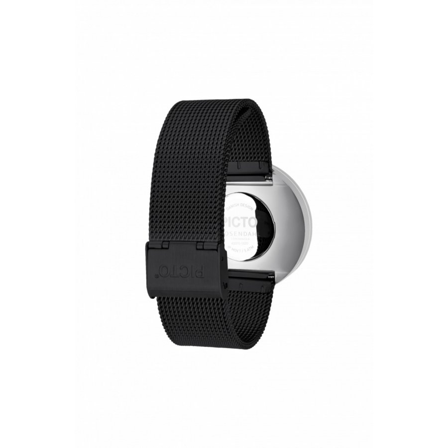 Picto Armbndsur 40mm Sort Lnke, Stl/Sort