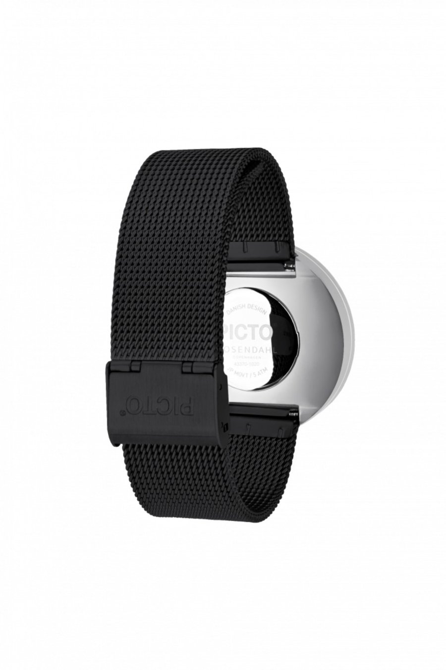 Picto Armbndsur 40mm Sort Lnke, Stl/Sort