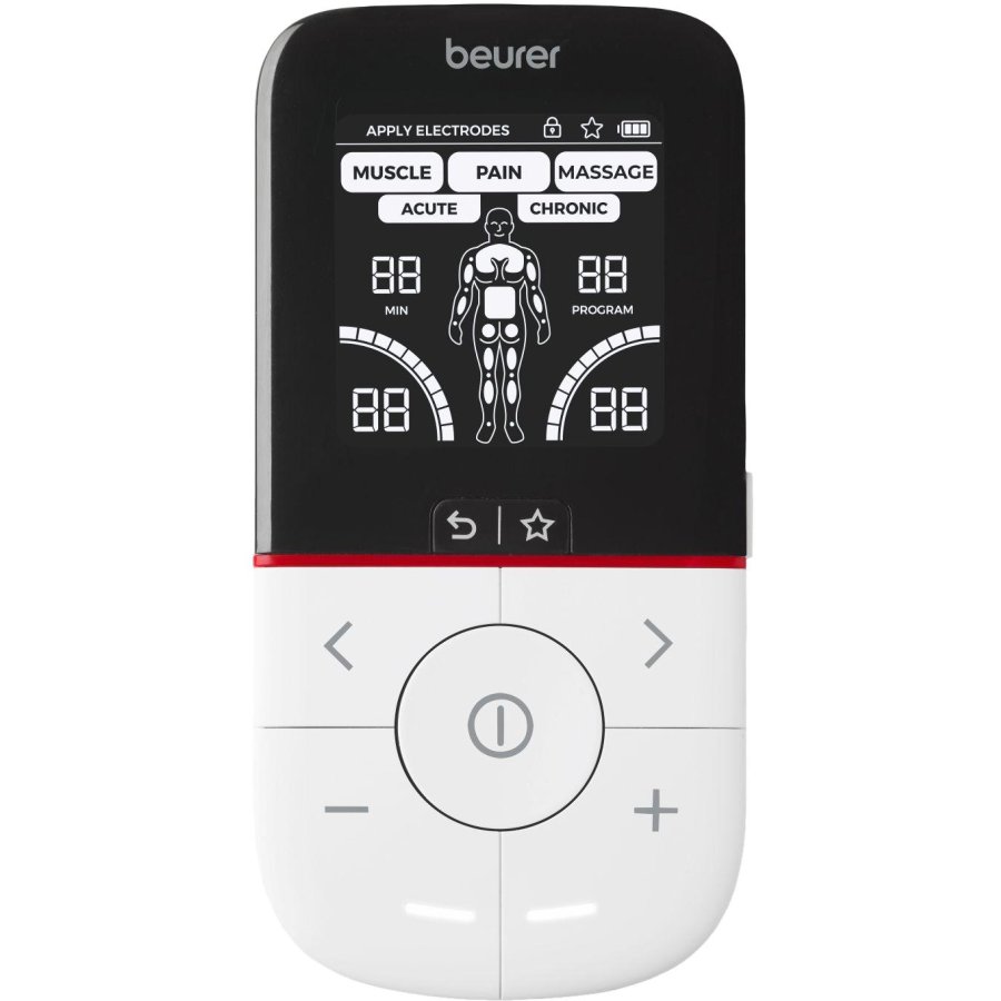 Beurer EM 56 TENS/EMS-apparat m. 4 elektroder, Hvid