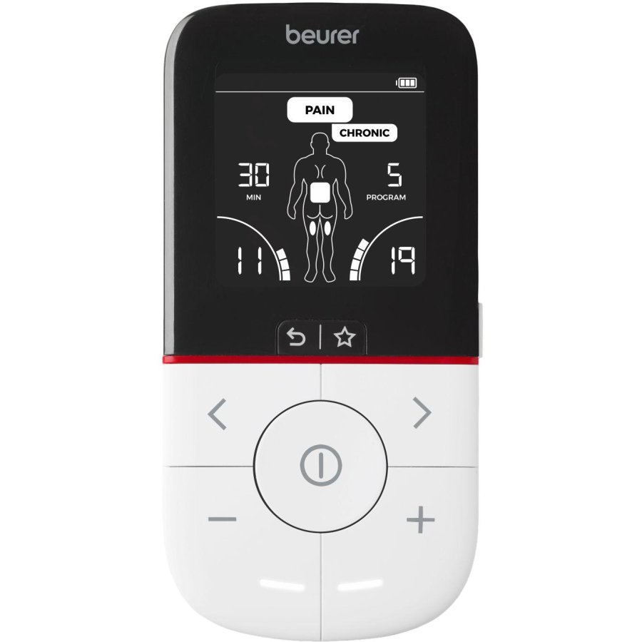 Beurer EM 56 TENS/EMS-apparat m. 4 elektroder, Hvid