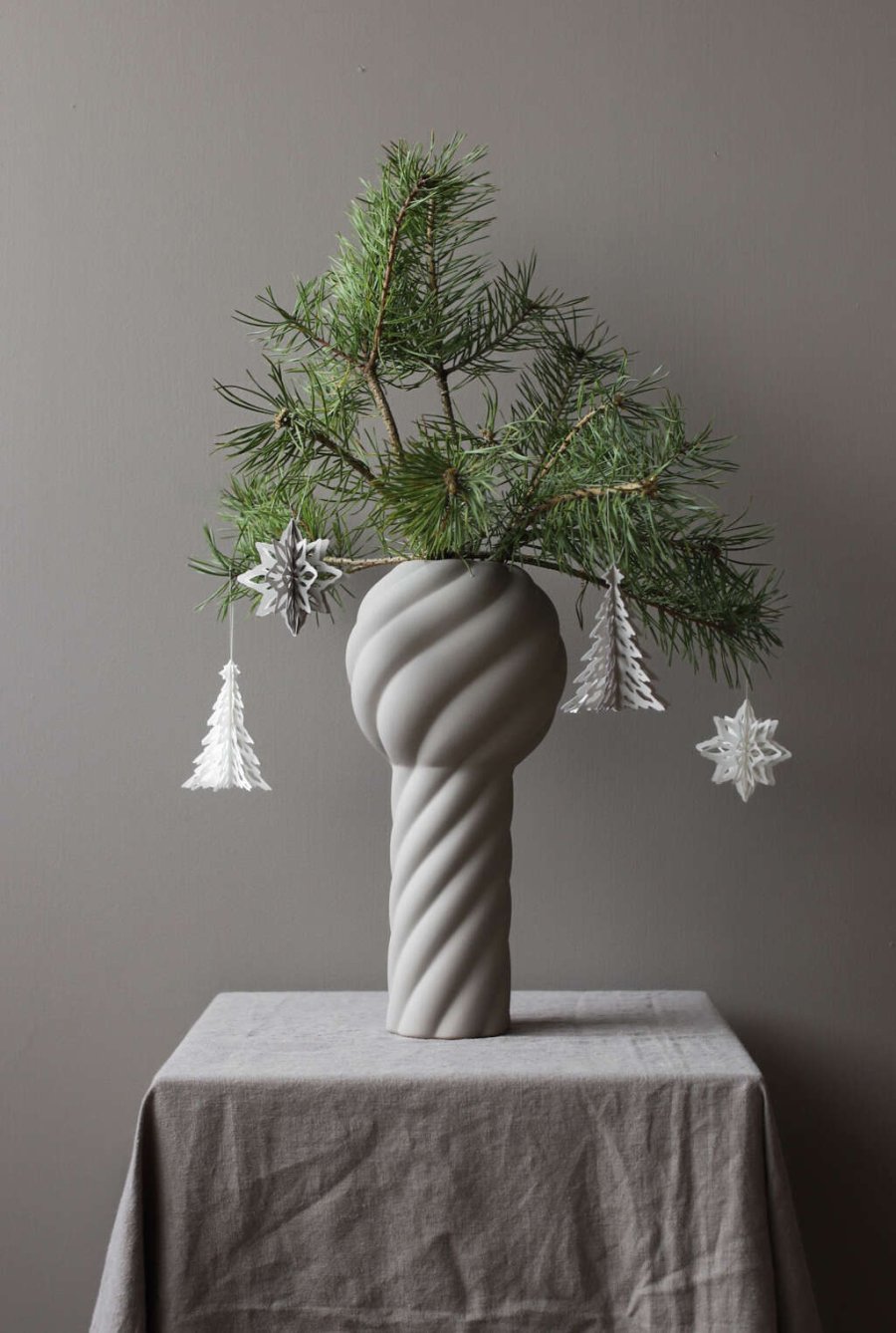 Cooee Design Weihnachtsbaum H10 cm, Wei