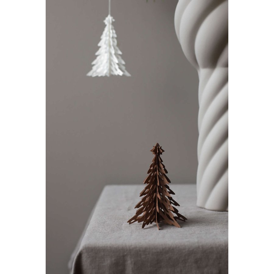 Cooee Design Weihnachtsbaum H10 cm, Kaffee