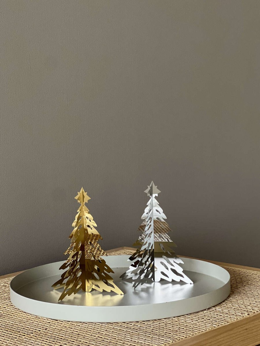 Cooee Design Weihnachtsbaum H15 cm, Messing